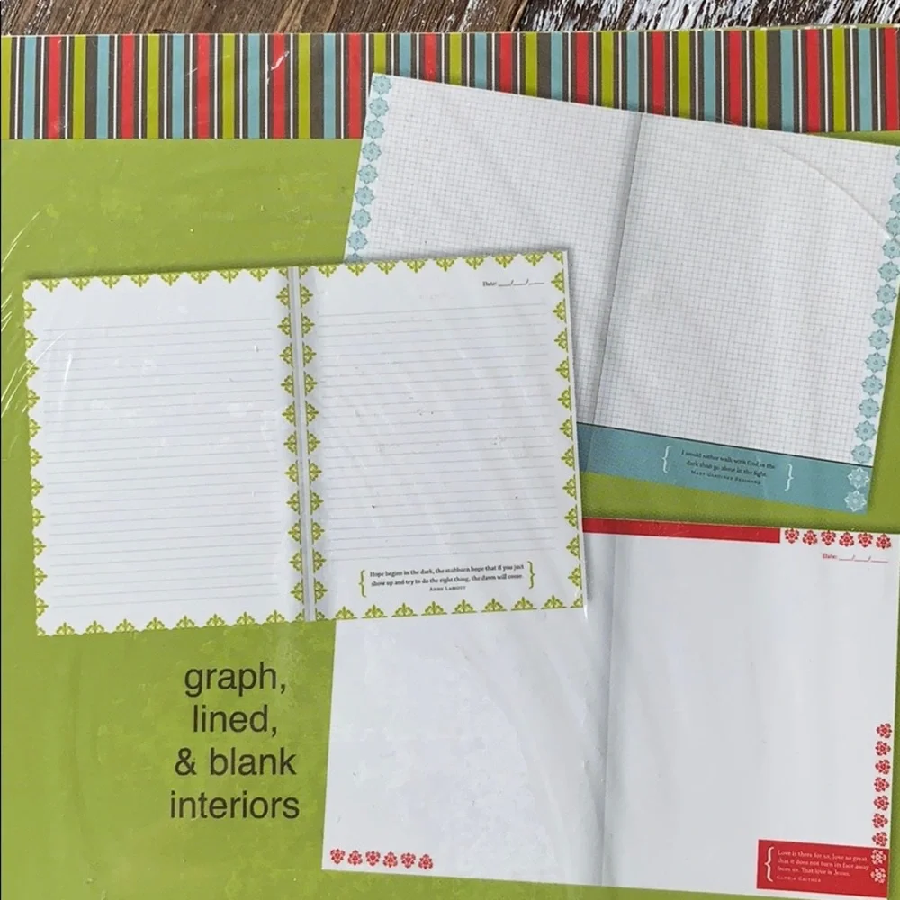 Inspirational notebooks journals